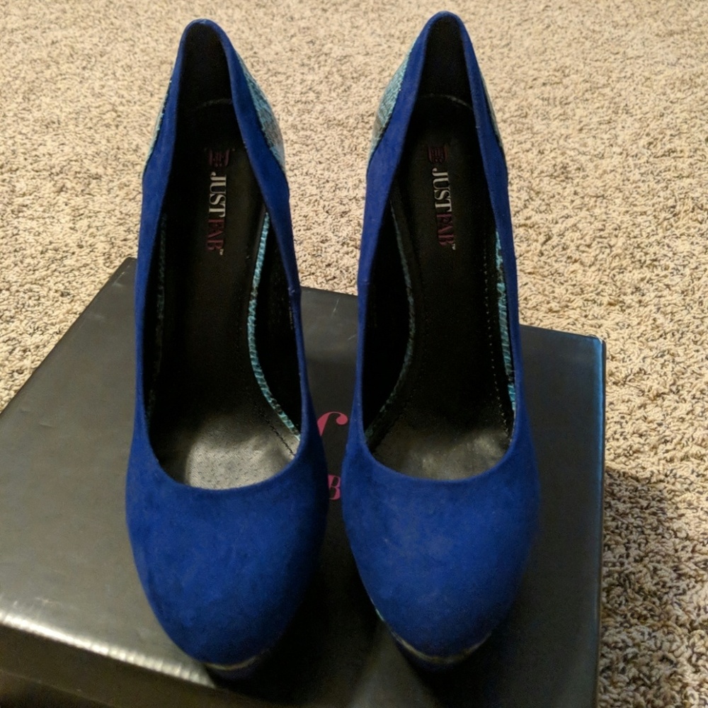 Blue suede shoes